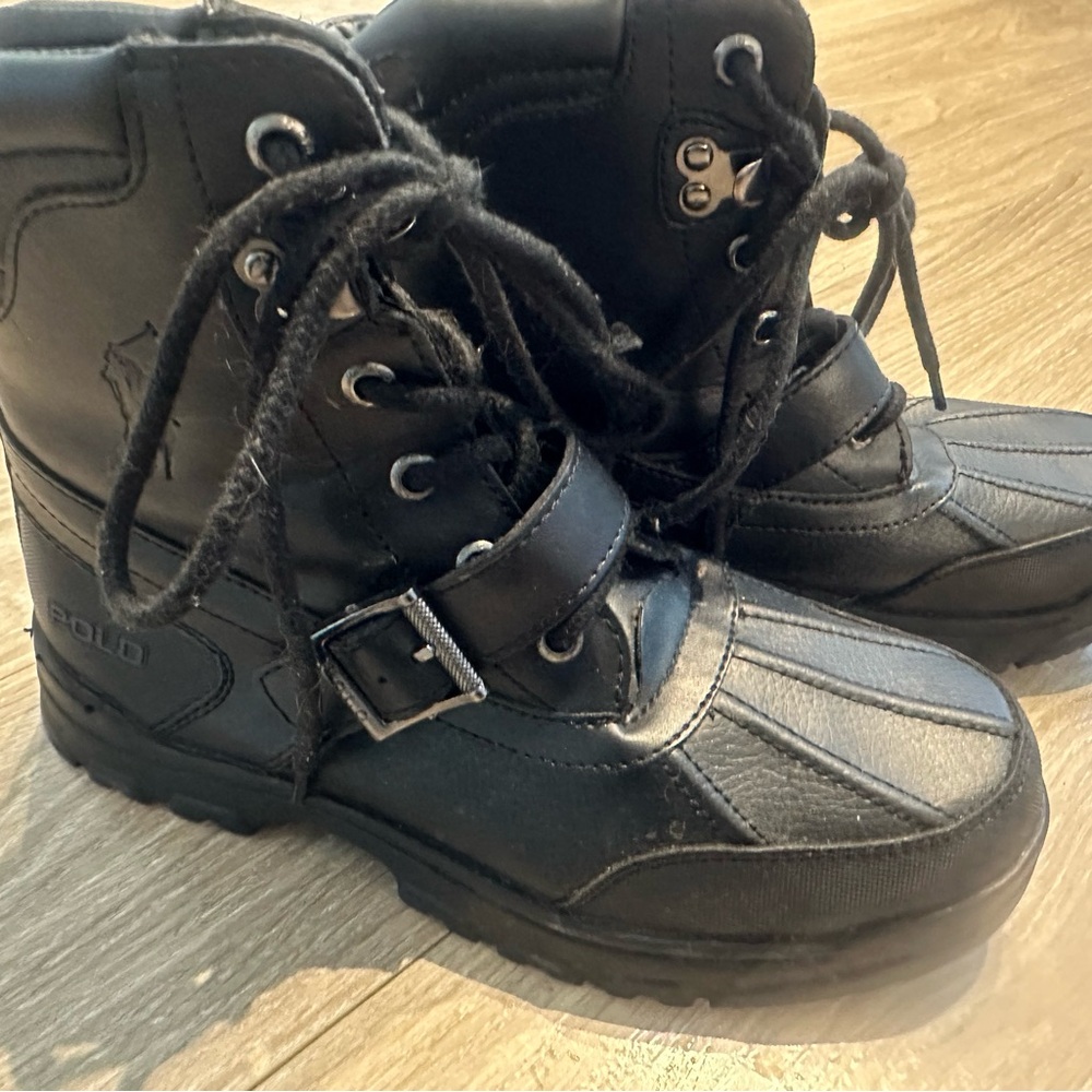 Polo Ralph Lauren boot Boys sz5 black